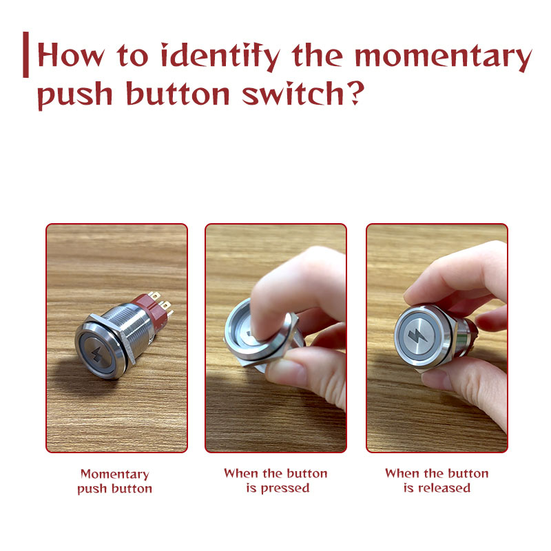 Comment identifier le bouton-poussoir momentané ?