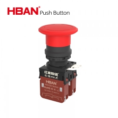 emergency stop push button 22mm latching rotary red color head mushroom head switch