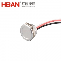 Aluminium alloy metal IP68 waterproof one normally open push button piezoelectric switch