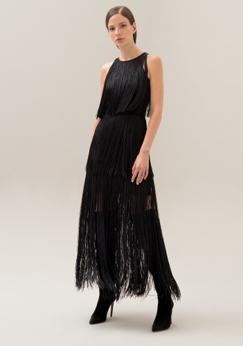 Women Sleeveless fringes Dress