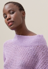 Women knitwear wide fit with boat neckline