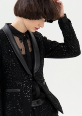 Women sequin fashion suit