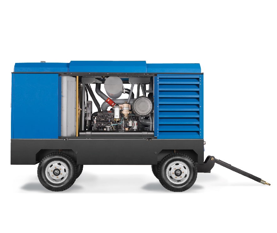 Compressor de ar diesel utilitário e jato de areia