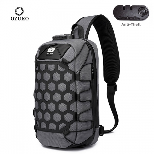 Ozuko 9357 Small Tactical Sling Bag For Men Nylon Designer Shoulder Bag Custom Phone Men Mini Crossbody Bag Chest