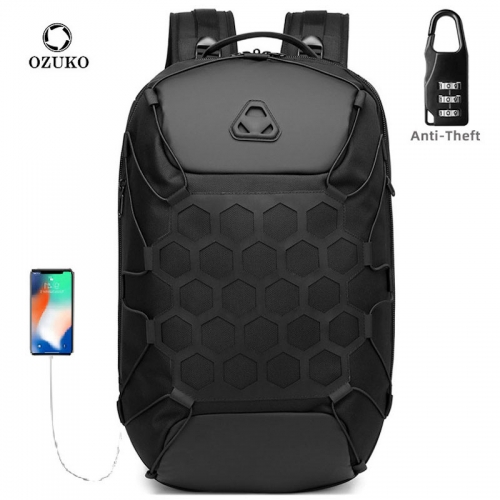 Ozuko 9348 Waterproof Laptop Backpack Bag For Men Sports Golf Travel Bag Luggage For Women Backwoods Small Backpack Purse