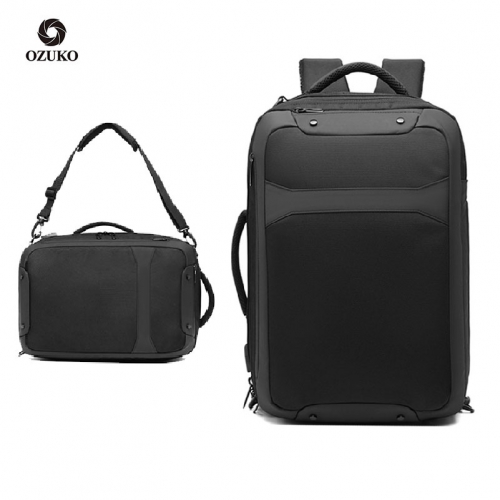 Ozuko 9307 Neoprene 17 Inch  Laptop Bag Computer Mochilas-Juvenil De Hidratacion Para Hombre Trendy Men Student Backpack