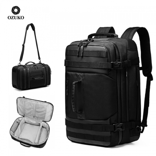 Ozuko 9242 Large Capacity Waterproof Luggage Travel Bags Weekend Desiger Duffle Bag Custom Camping Men Gym Backpack