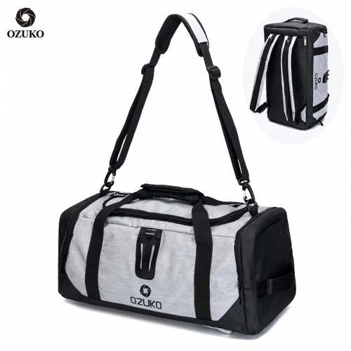 Ozuko 9005 Sublimation Spend The Night Gym Duffle Bag Football Backpack Golf Sneaker Men Travel Bag