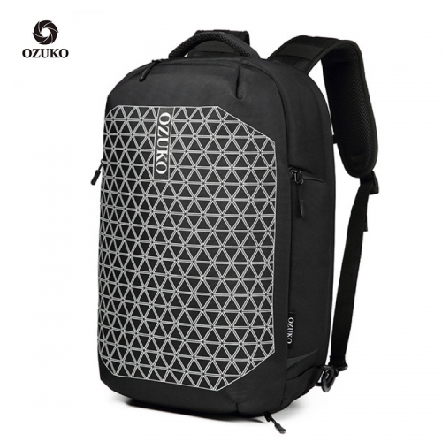 Ozuko 9273 New Usb Backpack School Manufacturers Smart Luggage Bag Travel College Bags For Men