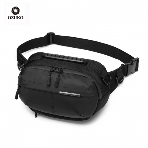 Ozuko 9260 Trending Men Tactical Custom Bags Fanny Pack Military Waterproof Sport Strap Waist Bag