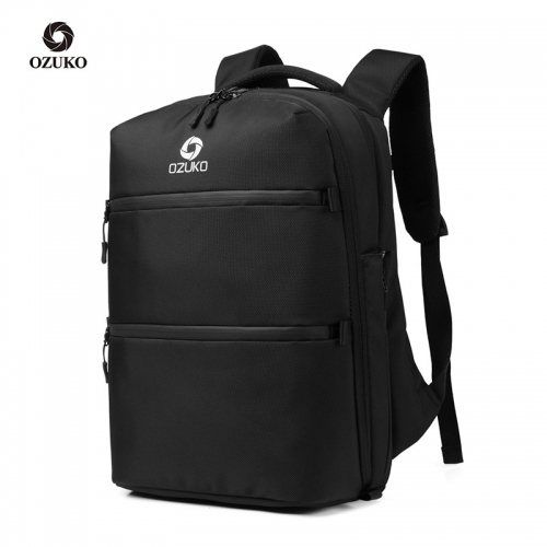 OZUKO 9207 Laptop Backpacks Anti-thief Backpack Male USB Charging Men Waterproof Casual Travel Bags