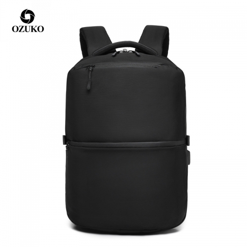 Ozuko 9200 Anti theft 15.6" Laptop Backpack Waterproof Oxford Men USB Male Travel Teenager Mochila