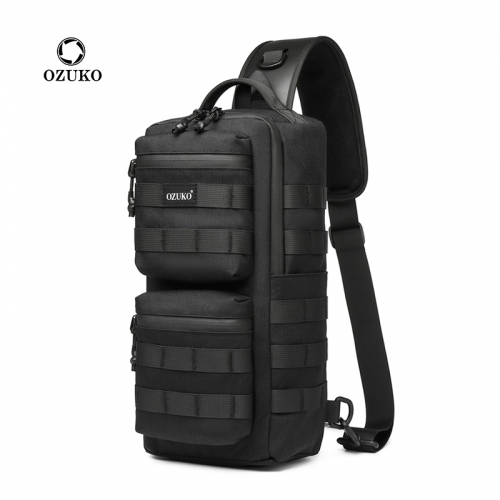 OZUKO 9661 New Arrival Waterproof High Quality Sling Bag For Men Outdoor Hiking Fashion Waterproof Crossbody Messenger Bag