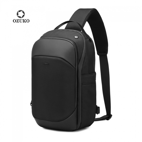 Ozuko 9731 Crossbody Side Bag For Men Minimalist Chest Bags Hiking Camping Waterproof Man Sling Bag