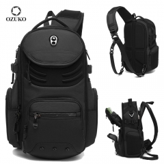 OZUKO 9927 16L Crossbody Shoulder Bag Lightweight Waterproof Daypack Breathable Strap Multi-Pocket Organizer Travel Camping