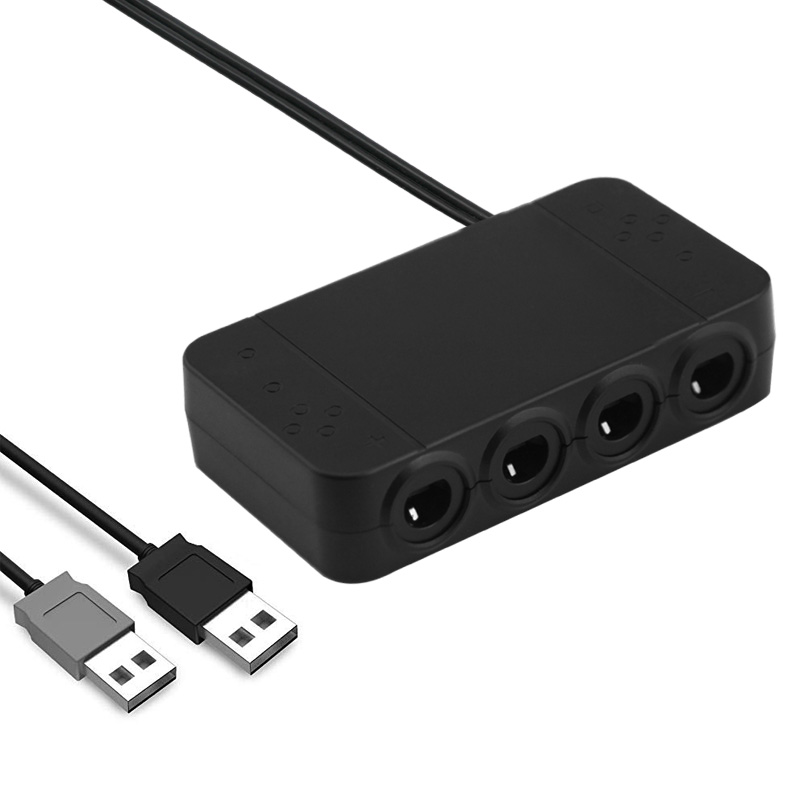 GC Controller Adapter For Switch/Wii u/PC with HOME Buttons(Black)