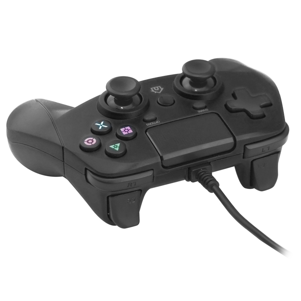 PS4/PS3/PC Wired Controller with Sensor Function（Black）