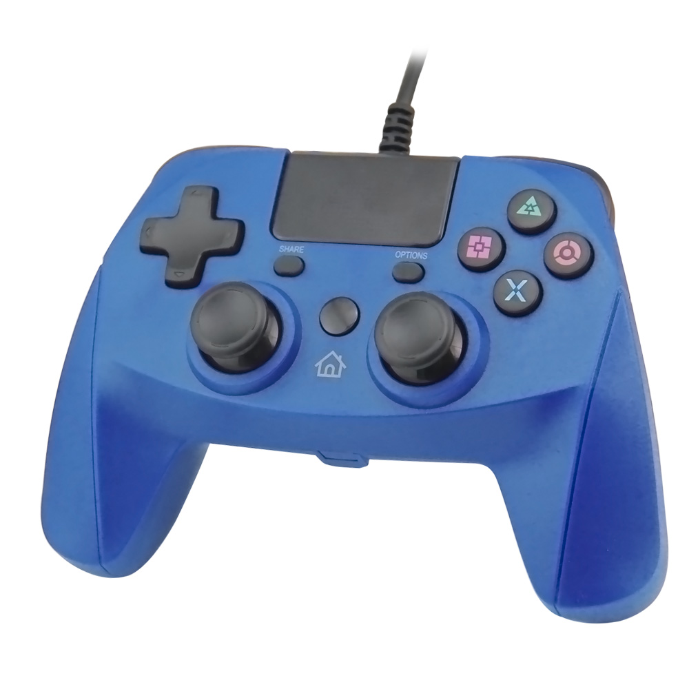 PS4/PS3/PC Wired Controller with Sensor Function（Blue）