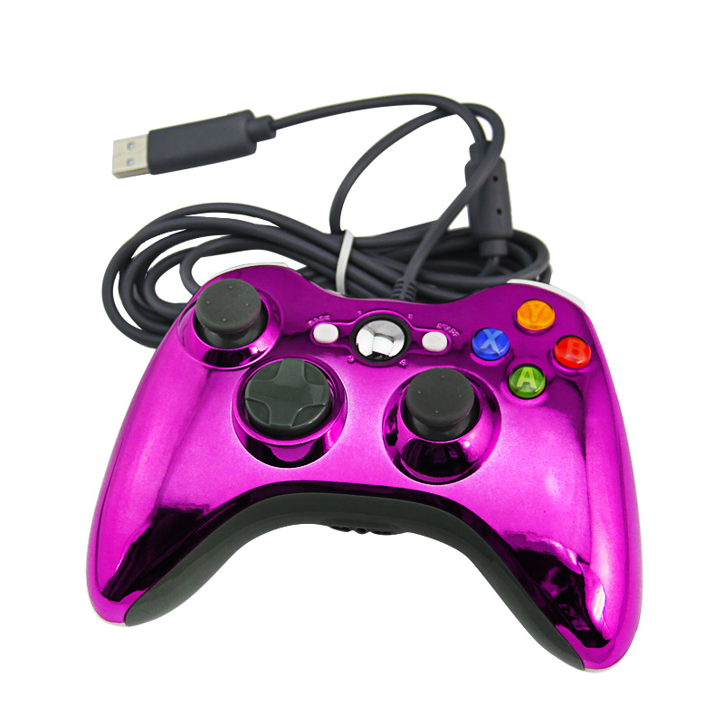 XBOX 360 Wired controller（Electroplated purple）