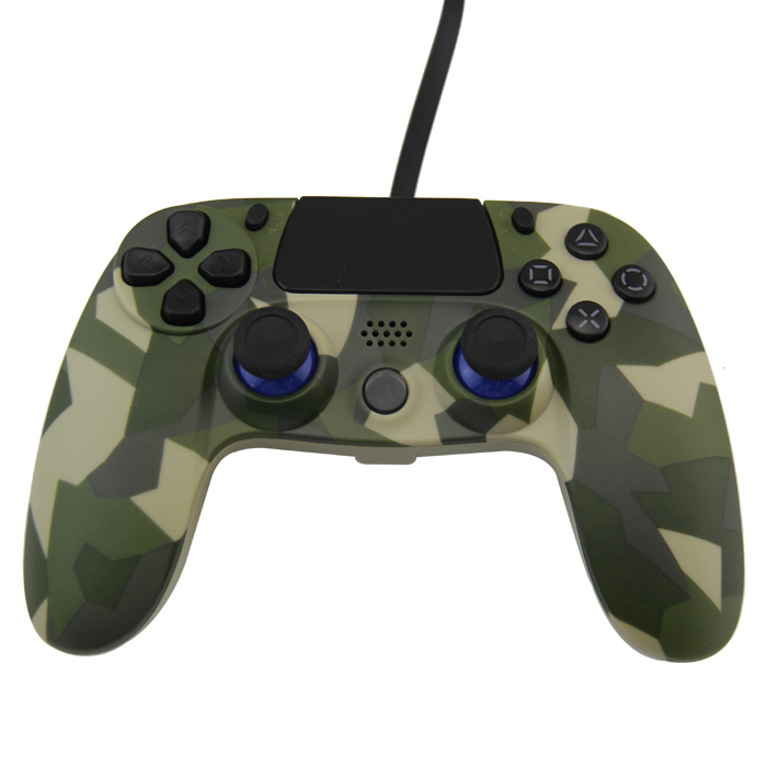 PS4 Wired Controller Camouflage green with PP bag