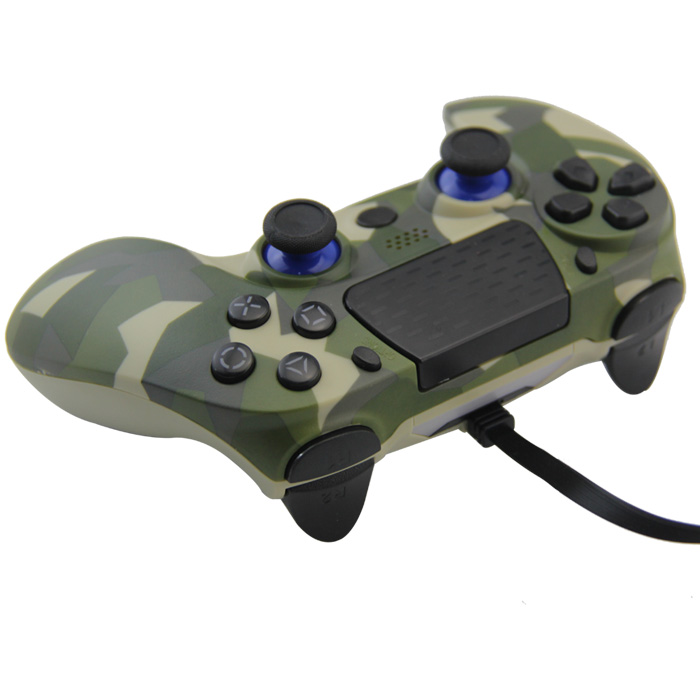 PS4 Wired Controller Camouflage green with PP bag