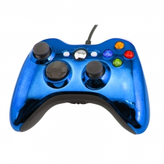 XBOX 360 Wired controller（Electroplated blue）