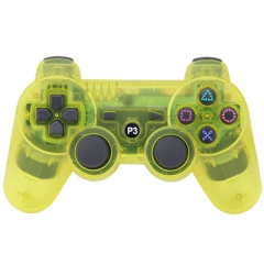PS3 Wireless Joypad Crystal Yellow with pp bag