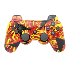 PS3 Wireles Controller with pp bag (Yellow Graffiti)