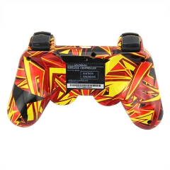 PS3 Wireles Controller with pp bag (Yellow Graffiti)