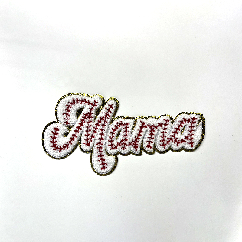 leopard pattern mama chenille Patches