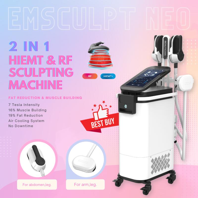 Discount 7 Tesla Neo Sculptor EM Sculpting Machine EMS Body Contouring Machine For Muscle Growth