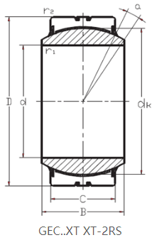 ﻿GEC440XT MAINTENANCE FREE RADIAL SPHERICAL PLAIN BEARING