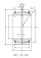 GEH240HCS RADIAL SPHERICAL PLAIN BEARING