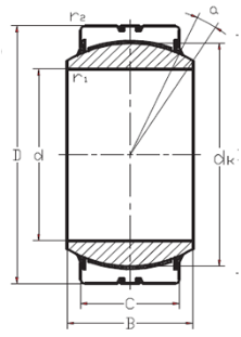 GEC530DW MAINTENANCE FREE RADIAL SPHERICAL PLAIN BEARING