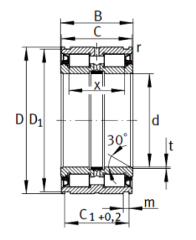 SL045038-PP FULL COMPLEMENT CYLINDRICAL ROLLER BEA...