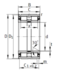 SL045032-PP FULL COMPLEMENT CYLINDRICAL ROLLER BEA...