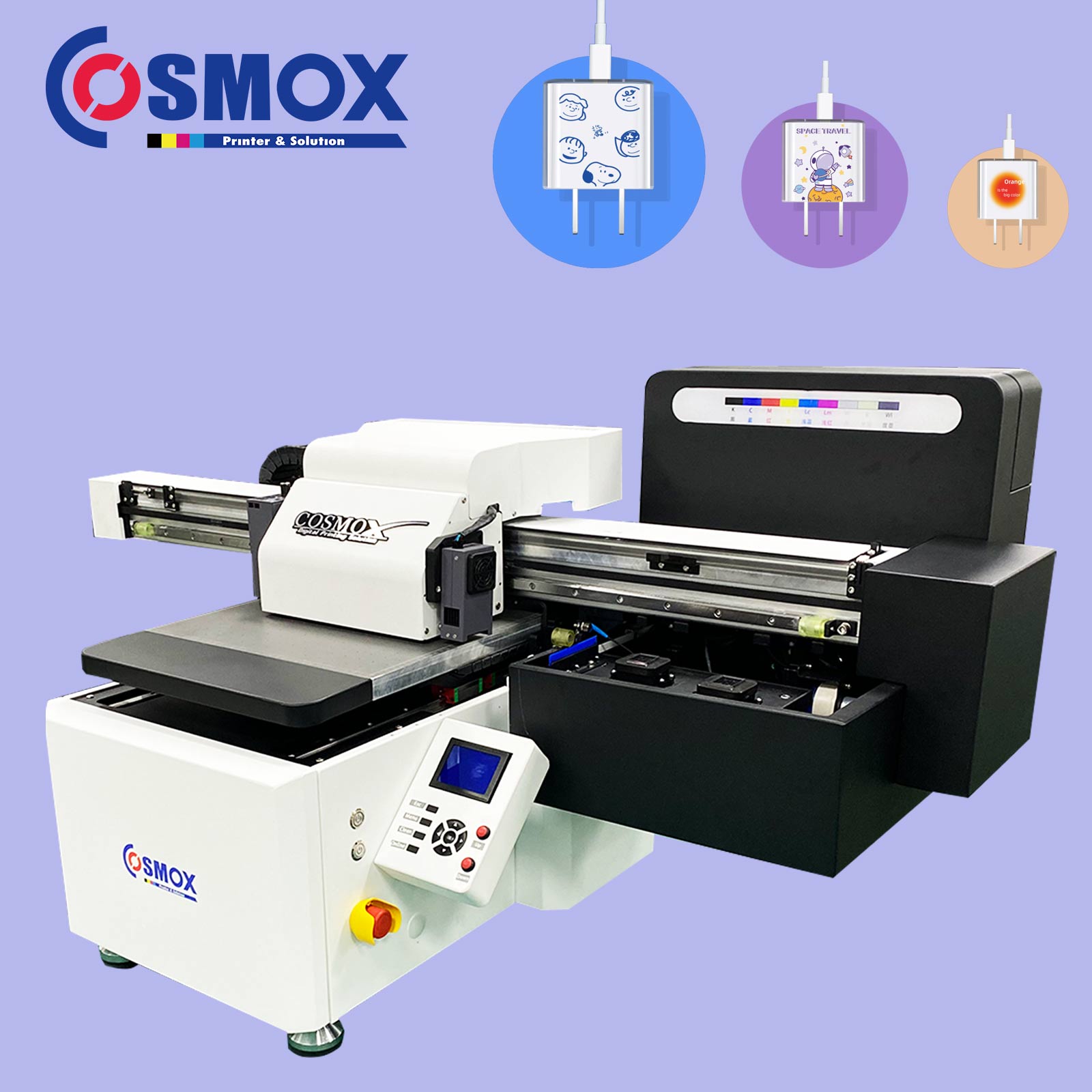 A3+ size UV flatbed printer dual heads UV DTF Printer