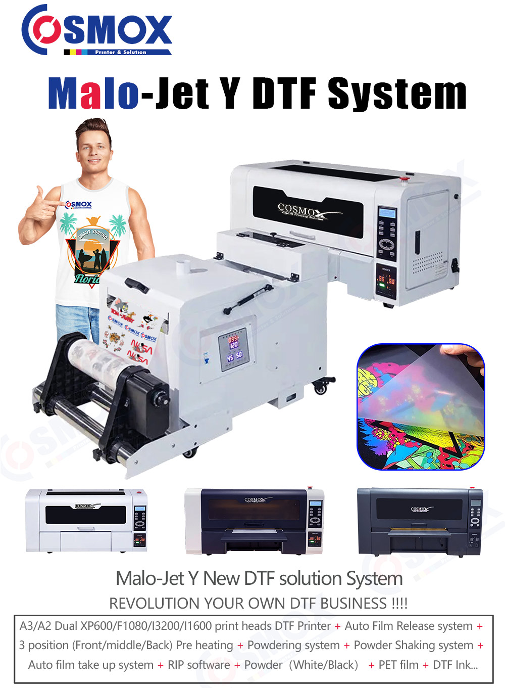 35CM A3 (45CM A2) DTF Printer Malo Jet-Y