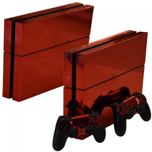 PS4 Vinyl Decal Protective Skin Sticker red glossy