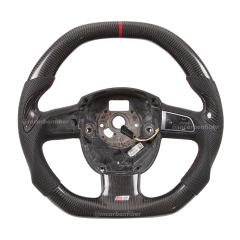 Carbon Fiber Steering Wheel for Audi A1 A2 A3 A4 A5 A6 A7 S3/RS3 S4/RS4 S5/RS5 S6/RS6 S7/RS7 R8 Q2 Q3 Q5 Q7 SQ5