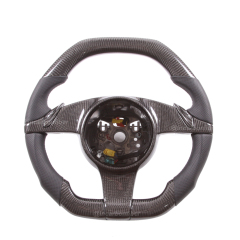 Carbon Fiber Steering Wheel for Porsche 911, Cayenne, Macan, Panamera, Taycan, Boxster, Cayman, Spyder, GTS