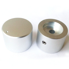 30x22mm Sand Blasting Machined Solid Aluminum Potentiometer Knob For Hifi Audio DIY AMP Radio Speaker DAC Turntable Record CD 6mm Hole