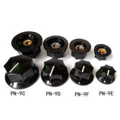 1PC PN-9C D E F Bakelite Speaker volume potentiometer knob for Guitar Amplifier 6.4mm Hole HIFI DIY Knobs