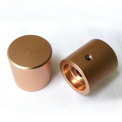 24x25mm Sand Blasting Machined Solid Aluminum Potentiometer Knob For Hifi Audio DIY AMP Radio Speaker DAC Turntable Record CD 6mm Hole