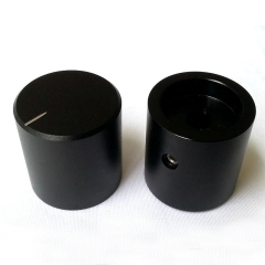 24x25mm Sand Blasting Machined Solid Aluminum Potentiometer Knob For Hifi Audio DIY AMP Radio Speaker DAC Turntable Record CD 6mm Hole