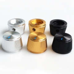 22X15mm Aluminum Potentiometer Knob For Marshall AMP Speaker DAC Turntable Record CD 6mm Hole