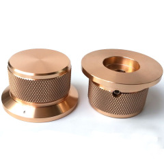 44X34X25mm knurling Solid Aluminum Potentiometer Knob For Hifi Audio DIY AMP Radio Speaker DAC Turntable Record CD 6.0mm Hole