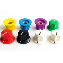 23.5X15.6mm HIFI Audio DIY Plastic potentiometer Knob for BOSS Guitar AMP Effect Pedal 6.4mm Hole
