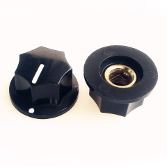20X11.5mm HIFI Audio DIY Plastic potentiometer Knob for Guitar AMP Effect Pedal 6.4mm Hole