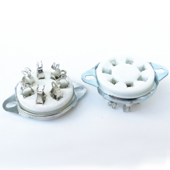 1PC HIFI Audio 7Pins Ceramic Tube Socket GZC7-21 For FU-25 1625 6A6 59 Vacuum Tube Amplifier
